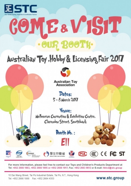 Invitation to Australian Toy, Hobby & Licensing Fair 2017