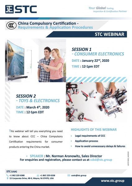 STC Webinar - CCC Requirements and Application Procedures