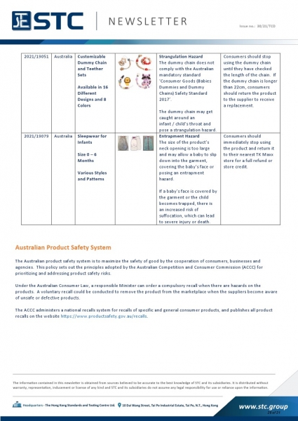 2021/19051 Customizable Dummy Chain and Teether Sets Available in 16 Different Designs and 8 Colors, Strangulation Hazard: The dummy chain does not comply with the Australian mandatory standard ‘Consumer Goods (Babies Dummies and Dummy Chains) Safety Stan