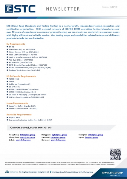 STC, Toy Recall Summary Oct 2021, Toys in Europe, the US, Australia, Safety Gate: the EU rapid alert system for dangerous non-food products, CPSC, Australian Product Safety System.